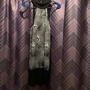 Pretty Black and White Mini Dress